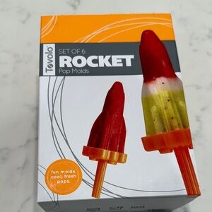 Tovolo Rocket Pop Molds - Red and Orange